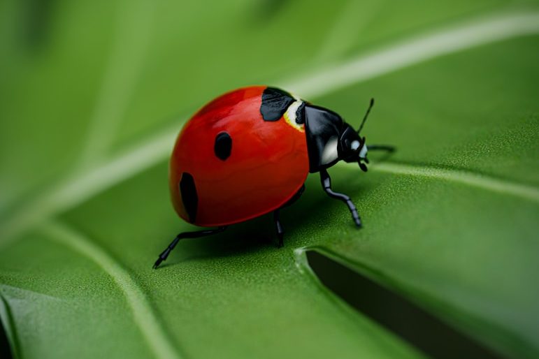 ladybug on a leaf
